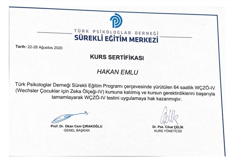 Certificate 7