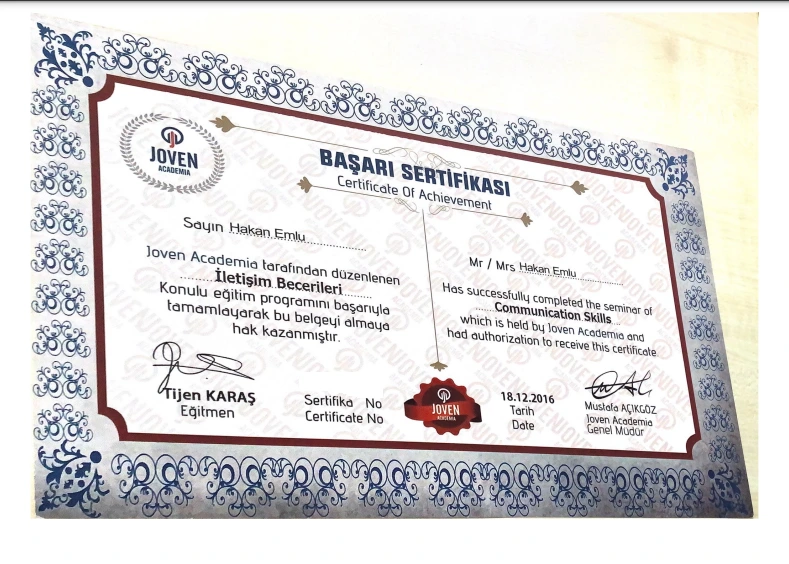 Certificate 8