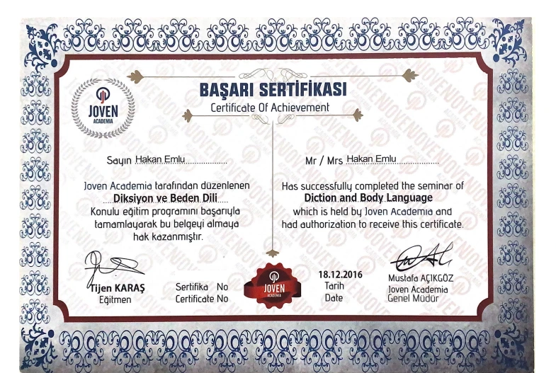 Certificate 9